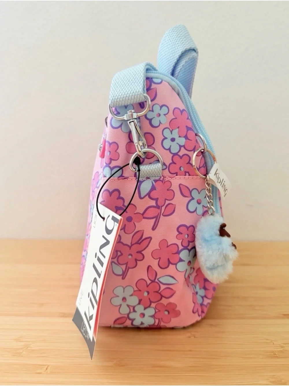 KIPLING Kichirou Lunch Food Bag Petal Playland